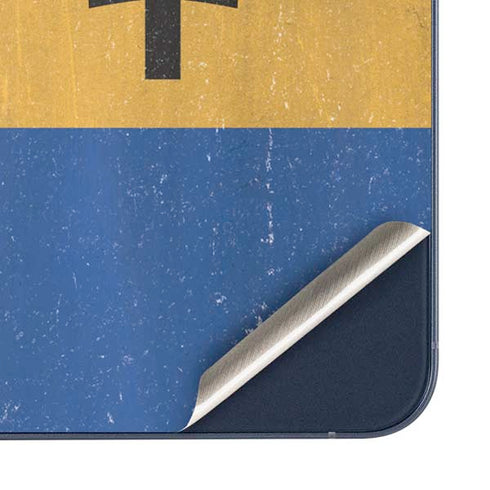 Barbados Flag Distressed Galaxy A36 5G Skin