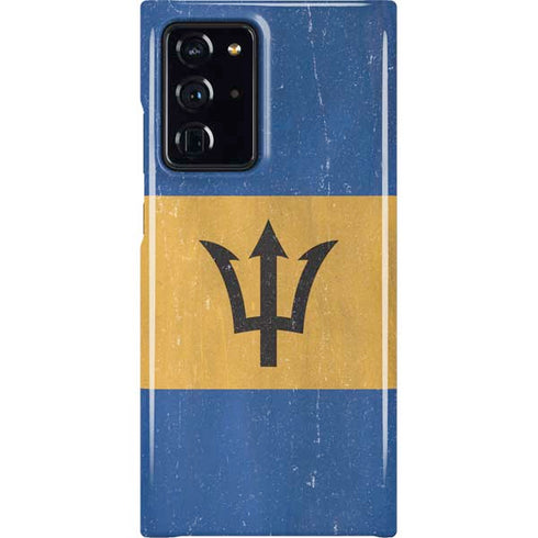 Barbados Flag Distressed Galaxy Cases