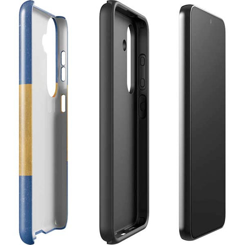 Barbados Flag Distressed Galaxy S25 Impact Case