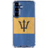 Barbados Flag Distressed Galaxy S25 Clear Case