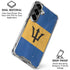Barbados Flag Distressed Galaxy S26 Plus Clear Case