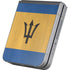 Barbados Flag Distressed Galaxy Z Flip6 Skin