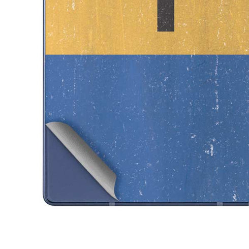 Barbados Flag Distressed Galaxy Z Fold6 Skin