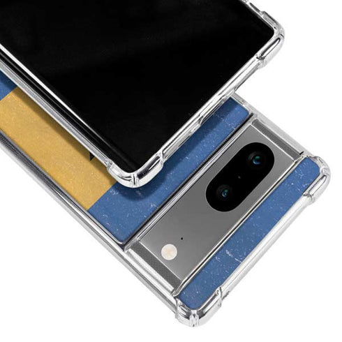 Barbados Flag Distressed Google Pixel 8a Clear Case