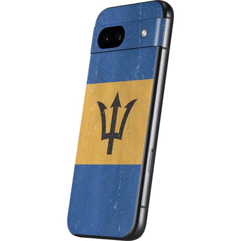 Barbados Flag Distressed Google Pixel 8a Skin