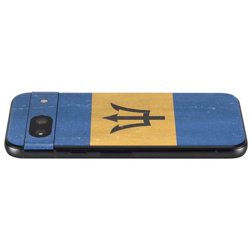 Barbados Flag Distressed Google Pixel 8a Skin