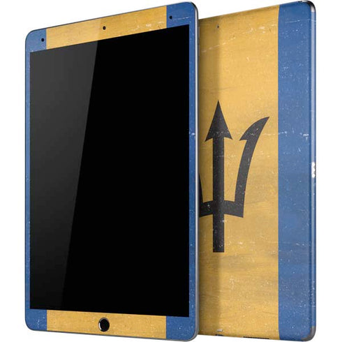 Barbados Flag Distressed iPad Skins