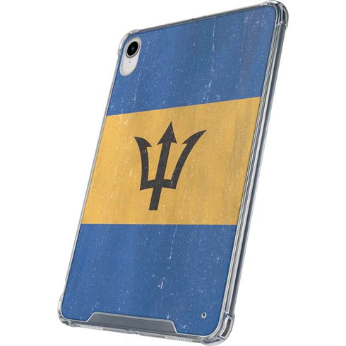 Barbados Flag Distressed iPad 11th Gen (2025) Clear Case