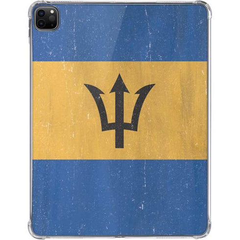 Barbados Flag Distressed iPad Pro 11in (2024) Clear Case