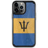 Barbados Flag Distressed iPhone Cases