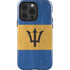 Barbados Flag Distressed iPhone 15 Pro Impact Case