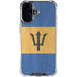 Barbados Flag Distressed iPhone 16 Clear Case