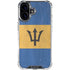 Barbados Flag Distressed iPhone 16 Plus Clear Case