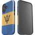 Barbados Flag Distressed iPhone 16 Plus Impact Case