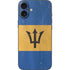 Barbados Flag Distressed iPhone 16 Plus Skin