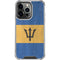 Barbados Flag Distressed iPhone 16 Pro Clear Case