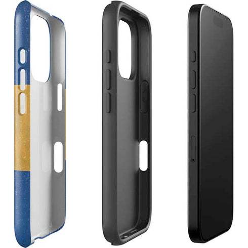 Barbados Flag Distressed iPhone 16 Pro Impact Case