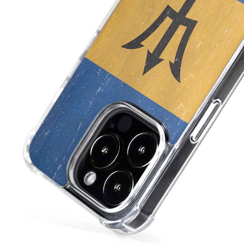 Barbados Flag Distressed iPhone 16 Pro MagSafe Case