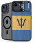 Barbados Flag Distressed iPhone 16e Kickstand Case