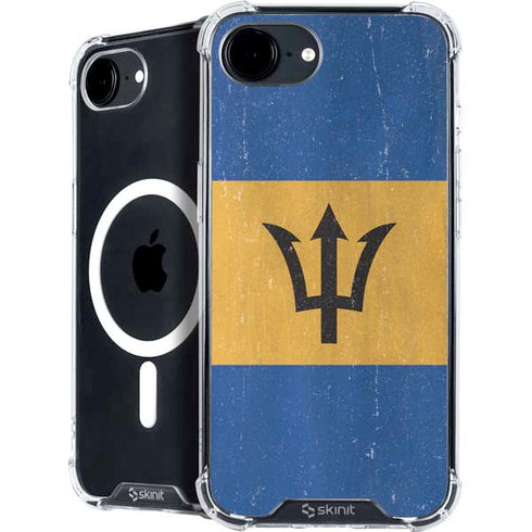 Barbados Flag Distressed iPhone 16e MagSafe Case