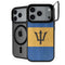Barbados Flag Distressed iPhone 18 Pro Kickstand Case