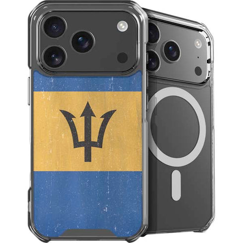Barbados Flag Distressed iPhone 18 Pro Max MagSafe Case