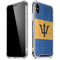 Barbados Flag Distressed iPhone X/XS Clear Case