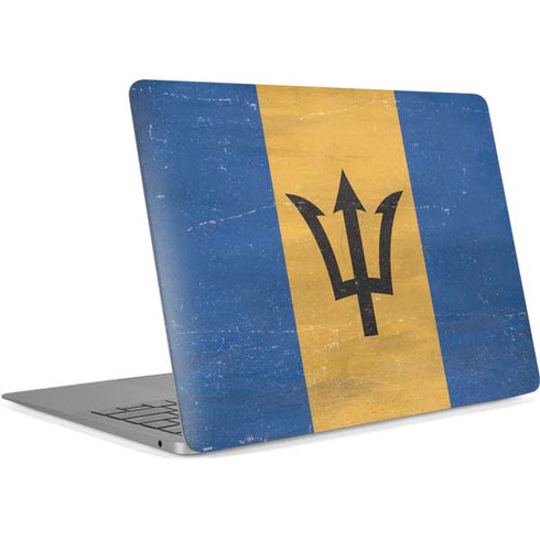 Barbados Flag Distressed Apple MacBook Air Skin