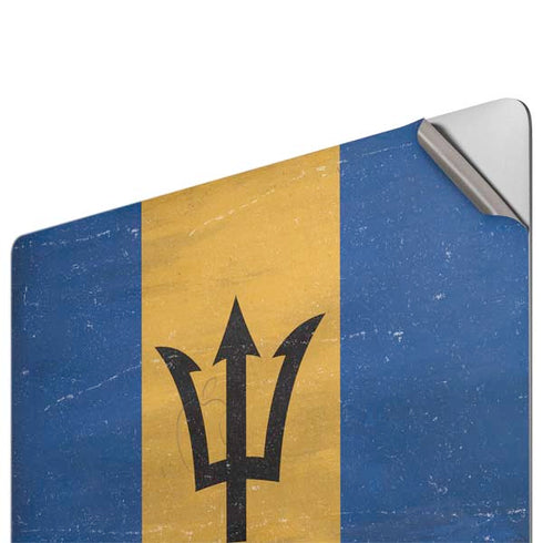 Barbados Flag Distressed Apple MacBook Pro 16-inch Skin
