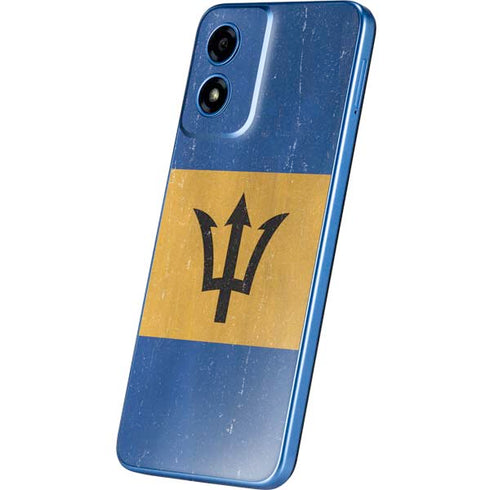 Barbados Flag Distressed Moto G Play 4G (2024) Skin