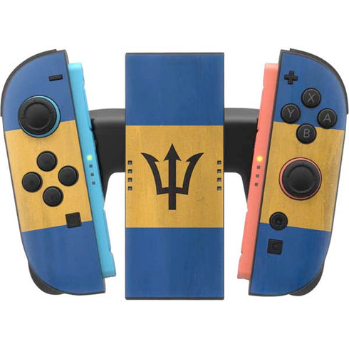 Barbados Flag Distressed Nintendo Switch 2 (2025) Joy-Con Controller Skin