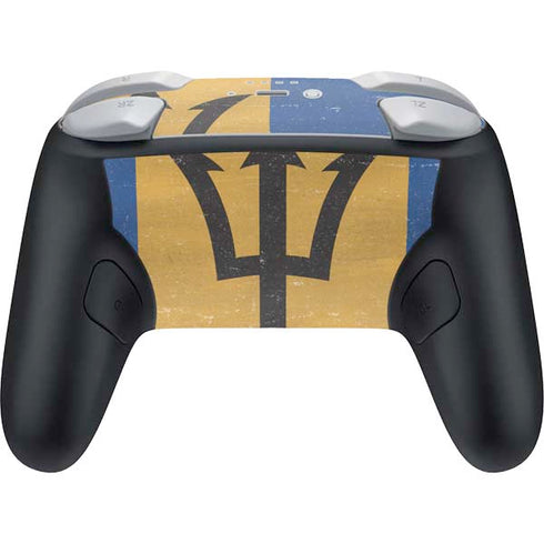 Barbados Flag Distressed Nintendo Switch 2 (2025) Pro Controller Skin
