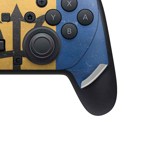 Barbados Flag Distressed Nintendo Switch 2 (2025) Pro Controller Skin
