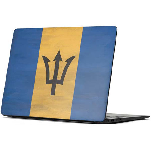 Barbados Flag Distressed Surface Laptop 7 15in Skin