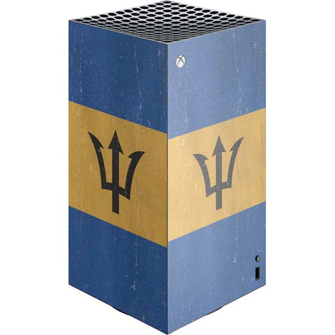 Barbados Flag Distressed Xbox Series X Skins