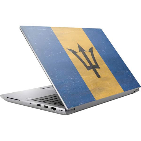 Barbados Flag Distressed HP ZBook Fury 16 G10 Skin