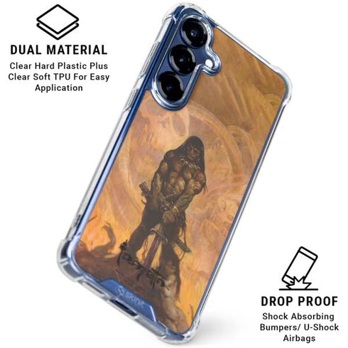 Barbarian by Frazetta Galaxy S25 Clear Case