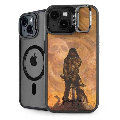 Barbarian by Frazetta iPhone 15 Plus Kickstand Case