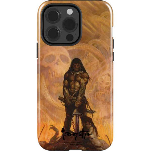 Barbarian by Frazetta iPhone 15 Pro Impact Case