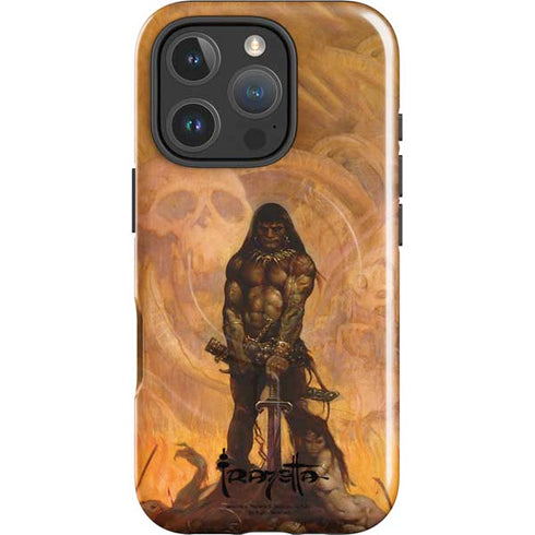 Barbarian by Frazetta iPhone 16 Pro Max Magsafe Impact Case