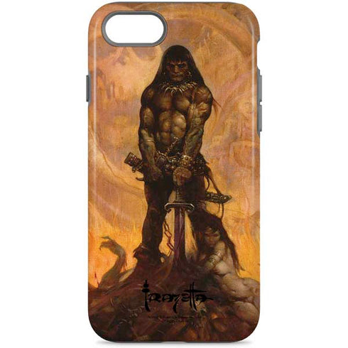 Barbarian by Frazetta iPhone Cases