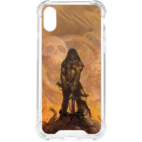 Barbarian by Frazetta iPhone XS Clear Case