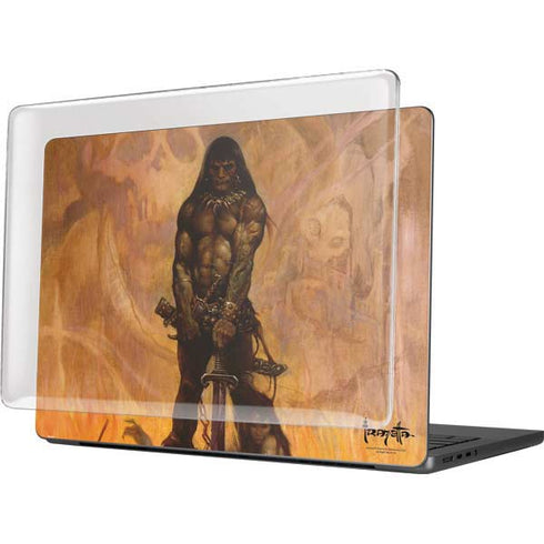 Barbarian by Frazetta MacBook Pro 14in (2021-24) Case plus Skin