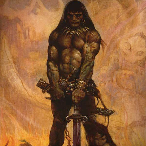 Barbarian by Frazetta MacBook Skins