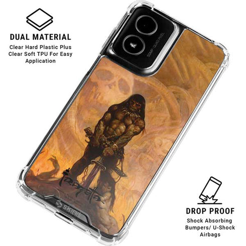 Barbarian by Frazetta Moto G Power 5G (2024) Clear Case