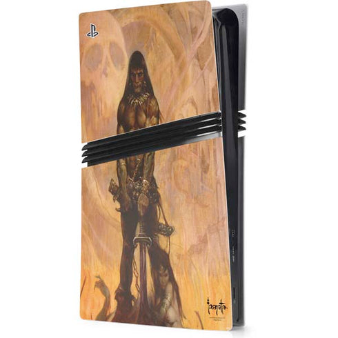 Barbarian by Frazetta PS5 Pro Console Skin