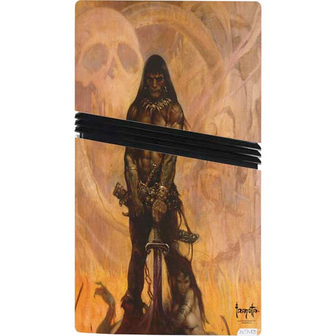 Barbarian by Frazetta PS5 Pro Console Skin