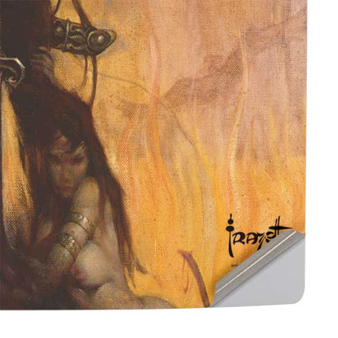Barbarian by Frazetta PS5 Slim Digital Edition Console Skin