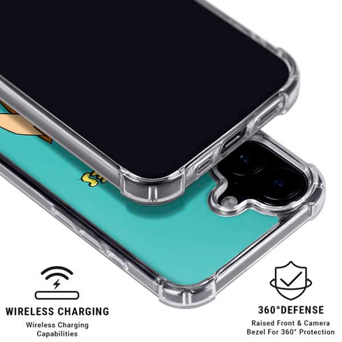 The Flinstones Barney Rubble iPhone 16 Plus Clear Case