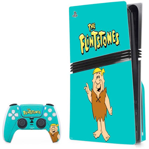 The Flinstones Barney Rubble PS5 Pro Disk Bundle Skin